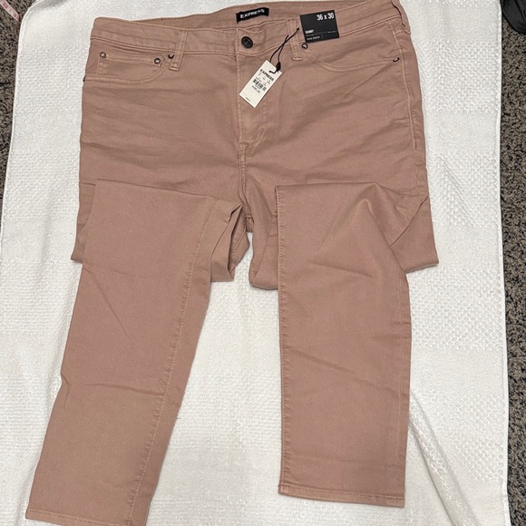 Men’s Express Stylish Tan Pants - Picture 5 of 5